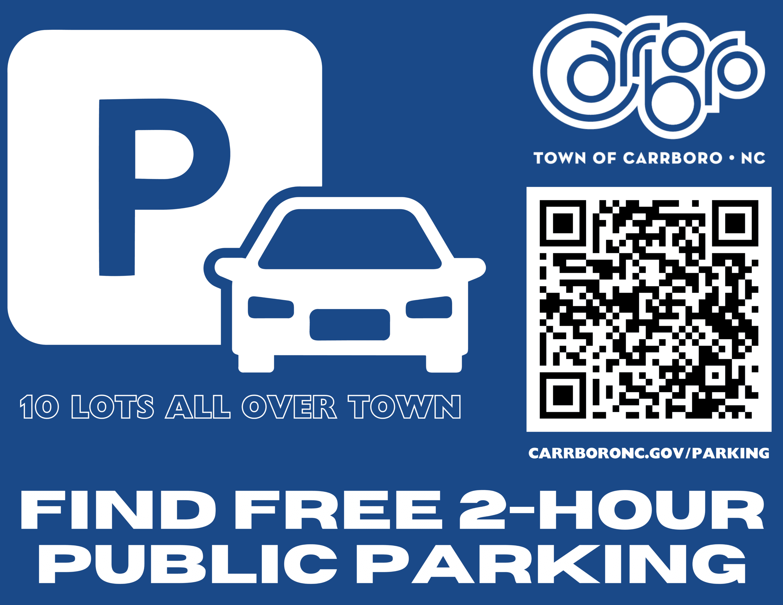 Parking in Carrboro Postcard