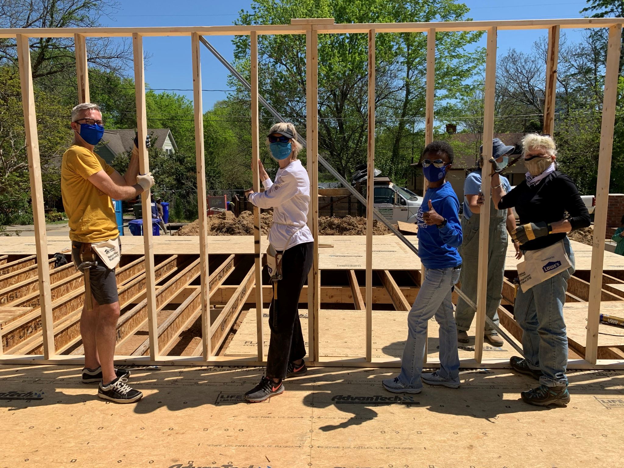 Cobb Street Wall Raising