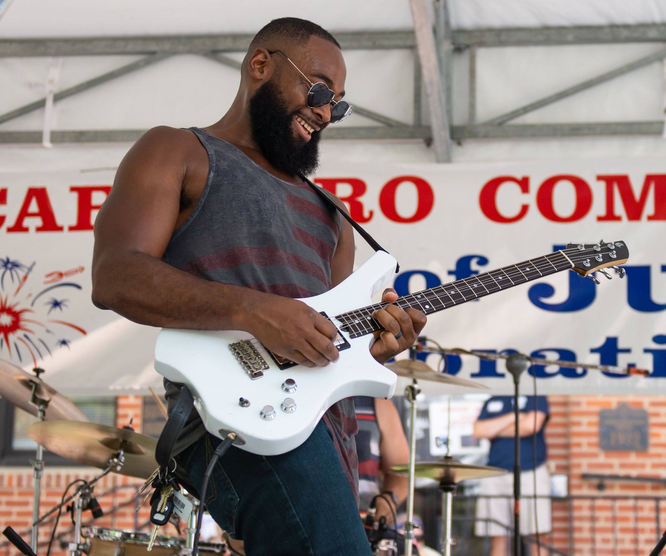 Hugh Swaso Playing Guitar